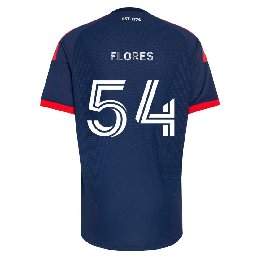Danxen Kobiety Edwin Flores #54 Królewski Niebieski Czerwony Biały Domowa Koszulka 2026/27 Koszulki Klubowe