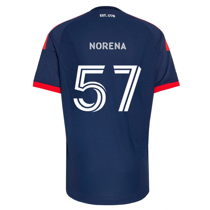 Danxen Kobiety Bryan Norena #57 Królewski Niebieski Czerwony Biały Domowa Koszulka 2026/27 Koszulki Klubowe