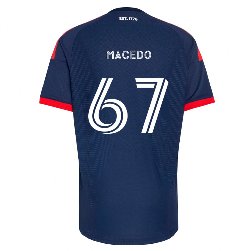 Danxen Kobiety Josh Macedo #67 Królewski Niebieski Czerwony Biały Domowa Koszulka 2026/27 Koszulki Klubowe