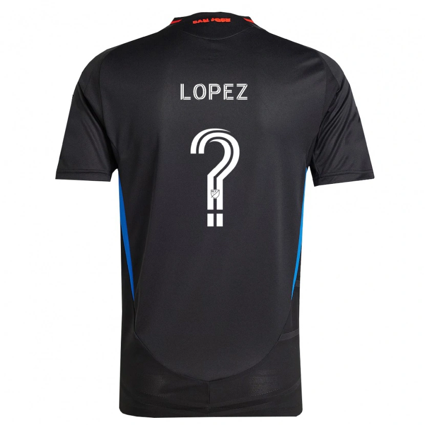 Danxen Kobiety Mateo Lopez #0 Niebieski Biały Czarny Domowa Koszulka 2026/27 Koszulki Klubowe