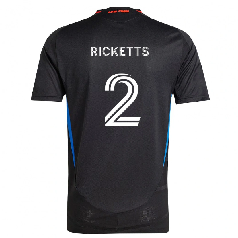 Danxen Kobiety Jamar Ricketts #2 Niebieski Biały Czarny Domowa Koszulka 2026/27 Koszulki Klubowe