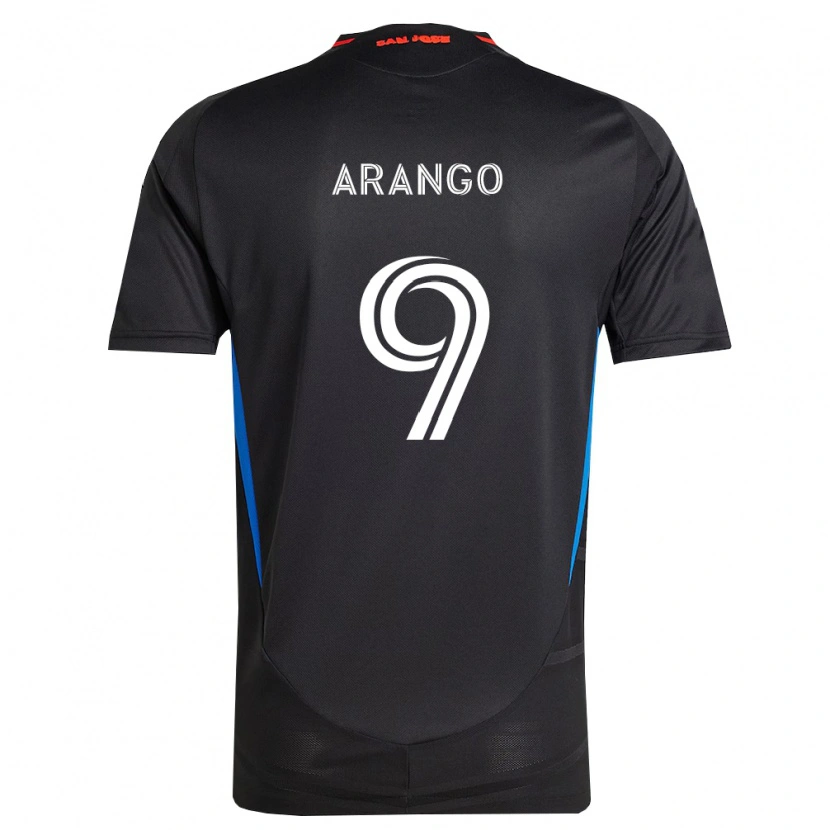 Danxen Kobiety Cristian Arango #9 Niebieski Biały Czarny Domowa Koszulka 2026/27 Koszulki Klubowe