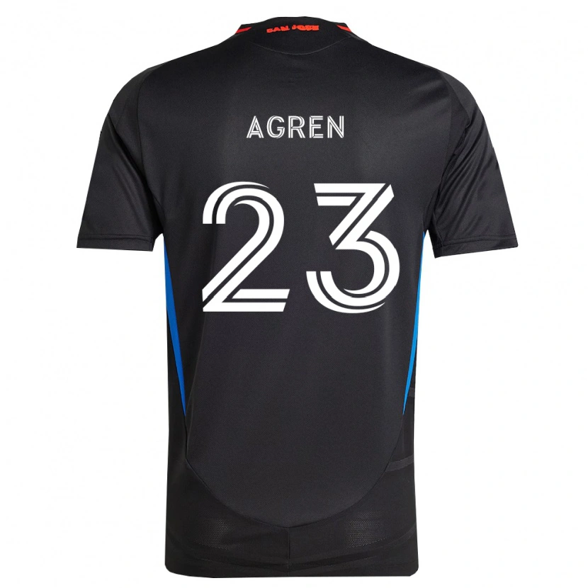 Danxen Kobiety Oskar Agren #23 Niebieski Biały Czarny Domowa Koszulka 2026/27 Koszulki Klubowe
