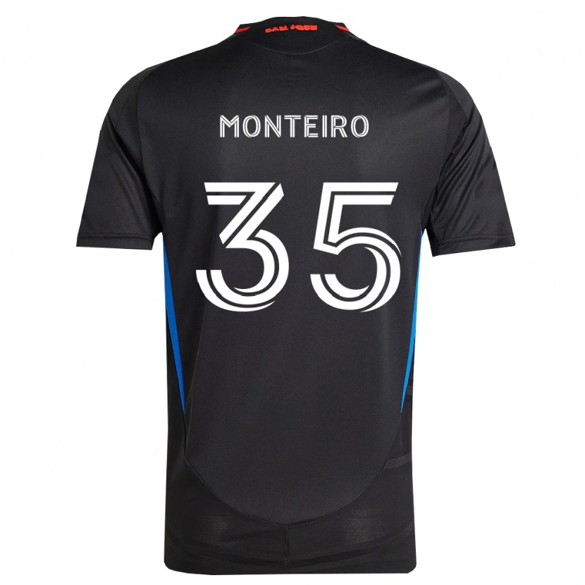 Danxen Kobiety Jamiro Monteiro #35 Niebieski Biały Czarny Domowa Koszulka 2026/27 Koszulki Klubowe
