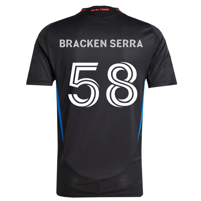 Danxen Kobiety Gabriel Bracken Serra #58 Niebieski Biały Czarny Domowa Koszulka 2026/27 Koszulki Klubowe
