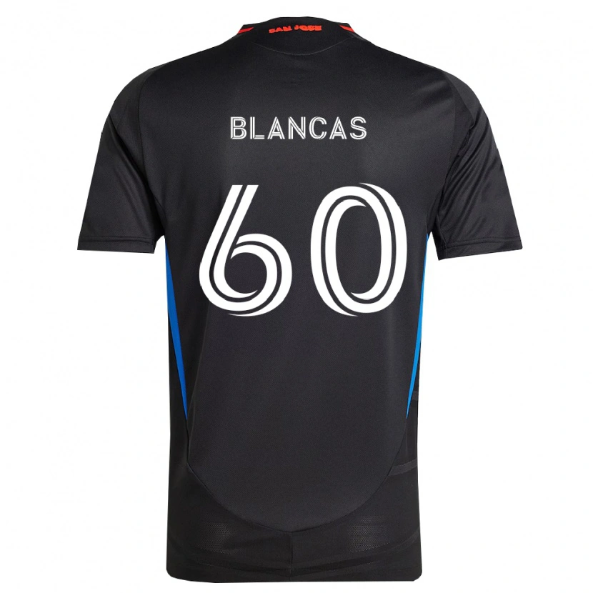 Danxen Kobiety Eduardo Blancas #60 Niebieski Biały Czarny Domowa Koszulka 2026/27 Koszulki Klubowe