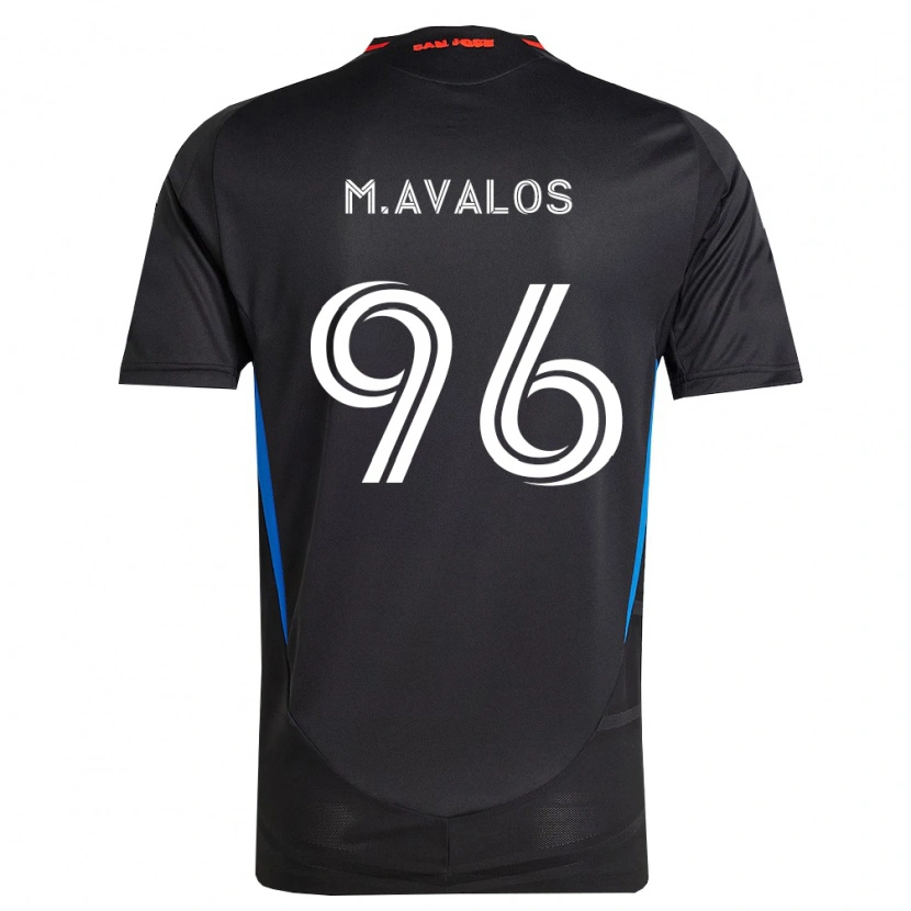 Danxen Kobiety Marcelo Ávalos #96 Niebieski Biały Czarny Domowa Koszulka 2026/27 Koszulki Klubowe