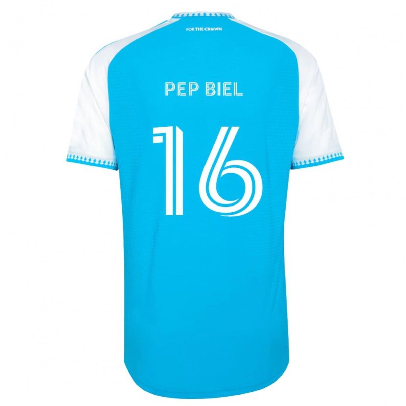 Danxen Kobiety Pep Biel #16 Błękitny Biały Czarny Domowa Koszulka 2026/27 Koszulki Klubowe