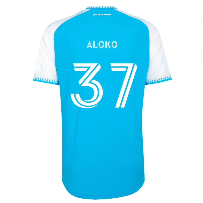 Danxen Kobiety Rodolfo Aloko #37 Błękitny Biały Czarny Domowa Koszulka 2026/27 Koszulki Klubowe