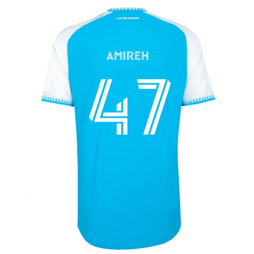 Danxen Kobiety Adam Amireh #47 Błękitny Biały Czarny Domowa Koszulka 2026/27 Koszulki Klubowe