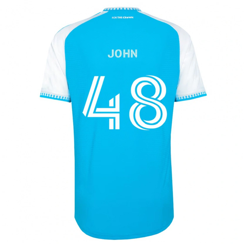 Danxen Kobiety Aron John #48 Błękitny Biały Czarny Domowa Koszulka 2026/27 Koszulki Klubowe