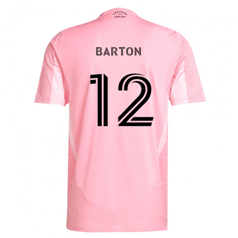 Danxen Kobiety Tye Barton #12 Różowy Czarny Domowa Koszulka 2026/27 Koszulki Klubowe