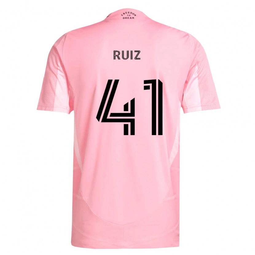 Danxen Kobiety David Ruíz #41 Różowy Czarny Domowa Koszulka 2026/27 Koszulki Klubowe