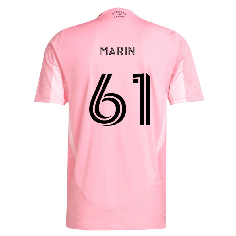 Danxen Kobiety Matias Marin #61 Różowy Czarny Domowa Koszulka 2026/27 Koszulki Klubowe