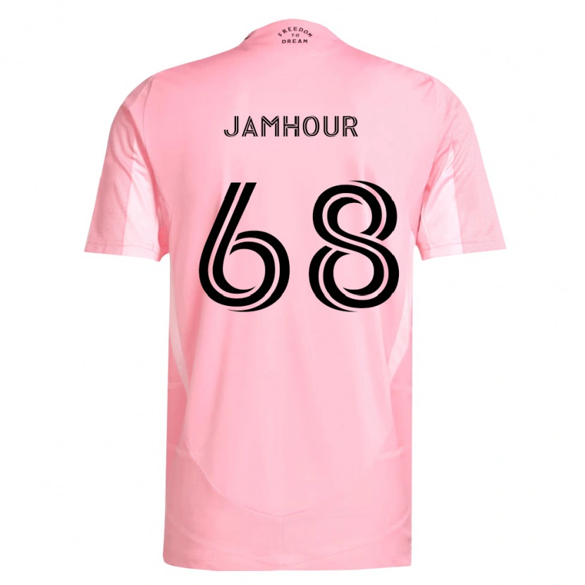 Danxen Kobiety Mohammed Jamhour #68 Różowy Czarny Domowa Koszulka 2026/27 Koszulki Klubowe