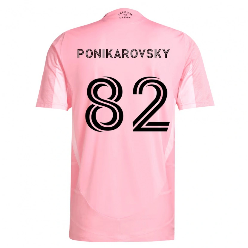 Danxen Kobiety Max Ponikarovsky #82 Różowy Czarny Domowa Koszulka 2026/27 Koszulki Klubowe
