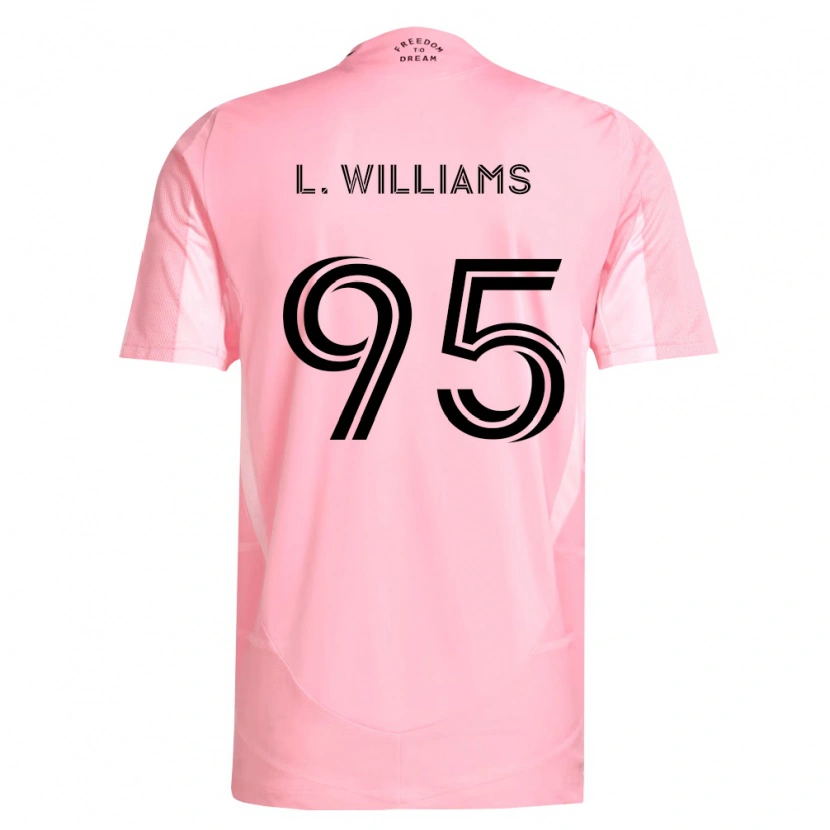 Danxen Kobiety Levi Williams #95 Różowy Czarny Domowa Koszulka 2026/27 Koszulki Klubowe