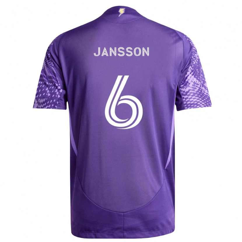 Danxen Kobiety Robin Jansson #6 Fioletowy Biały Domowa Koszulka 2026/27 Koszulki Klubowe