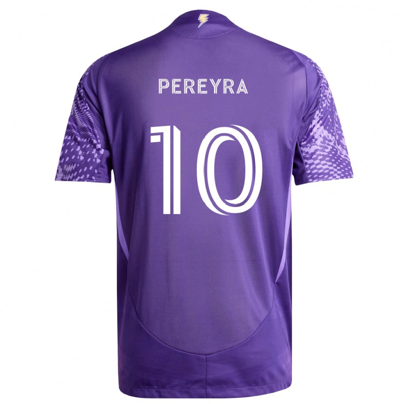 Danxen Kobiety Mauricio Pereyra #10 Fioletowy Biały Domowa Koszulka 2026/27 Koszulki Klubowe