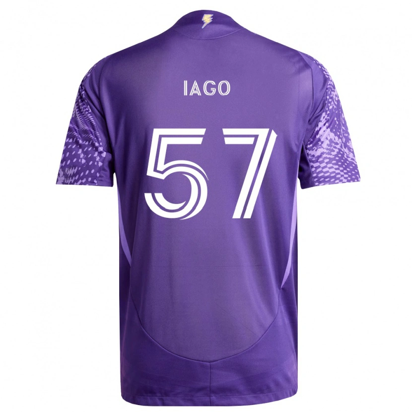 Danxen Kobiety Iago Teodoro #57 Fioletowy Biały Domowa Koszulka 2026/27 Koszulki Klubowe