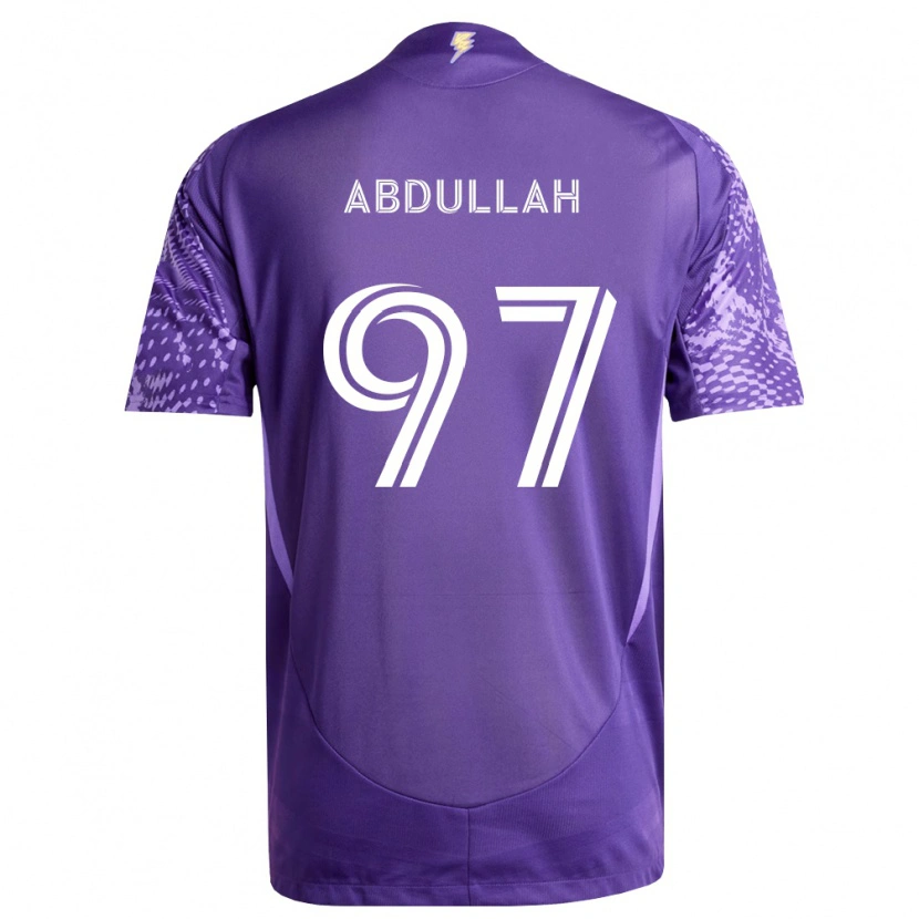 Danxen Kobiety Majed Abdullah #97 Fioletowy Biały Domowa Koszulka 2026/27 Koszulki Klubowe
