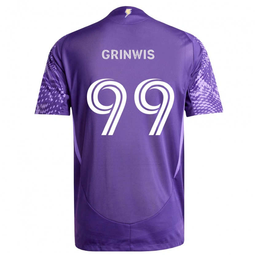 Danxen Kobiety Adam Grinwis #99 Fioletowy Biały Domowa Koszulka 2026/27 Koszulki Klubowe