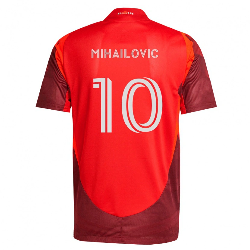 Danxen Kobiety Djordje Mihailovic #10 Burgundia Czerwony Domowa Koszulka 2026/27 Koszulki Klubowe