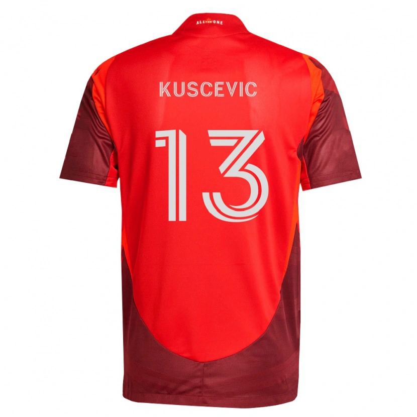 Danxen Kobiety Benjamín Kuscevic #13 Burgundia Czerwony Domowa Koszulka 2026/27 Koszulki Klubowe
