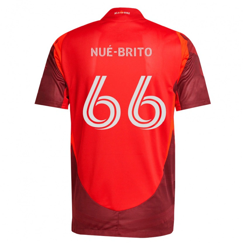 Danxen Kobiety Diego Nué-Brito #66 Burgundia Czerwony Domowa Koszulka 2026/27 Koszulki Klubowe