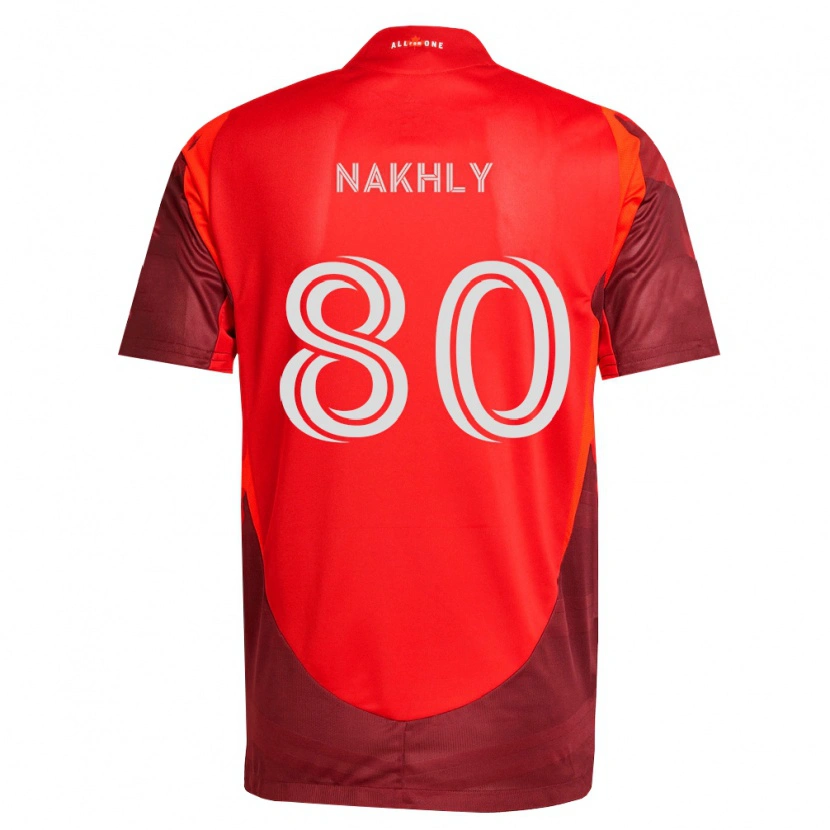 Danxen Kobiety Zakaria Nakhly #80 Burgundia Czerwony Domowa Koszulka 2026/27 Koszulki Klubowe