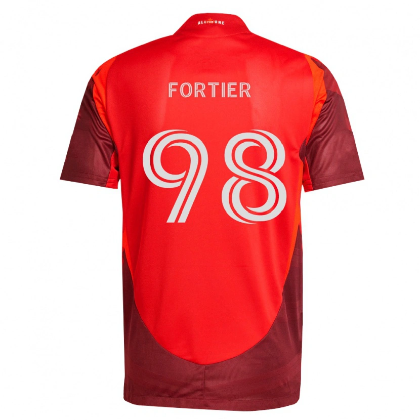 Danxen Kobiety Kristjan Fortier #98 Burgundia Czerwony Domowa Koszulka 2026/27 Koszulki Klubowe