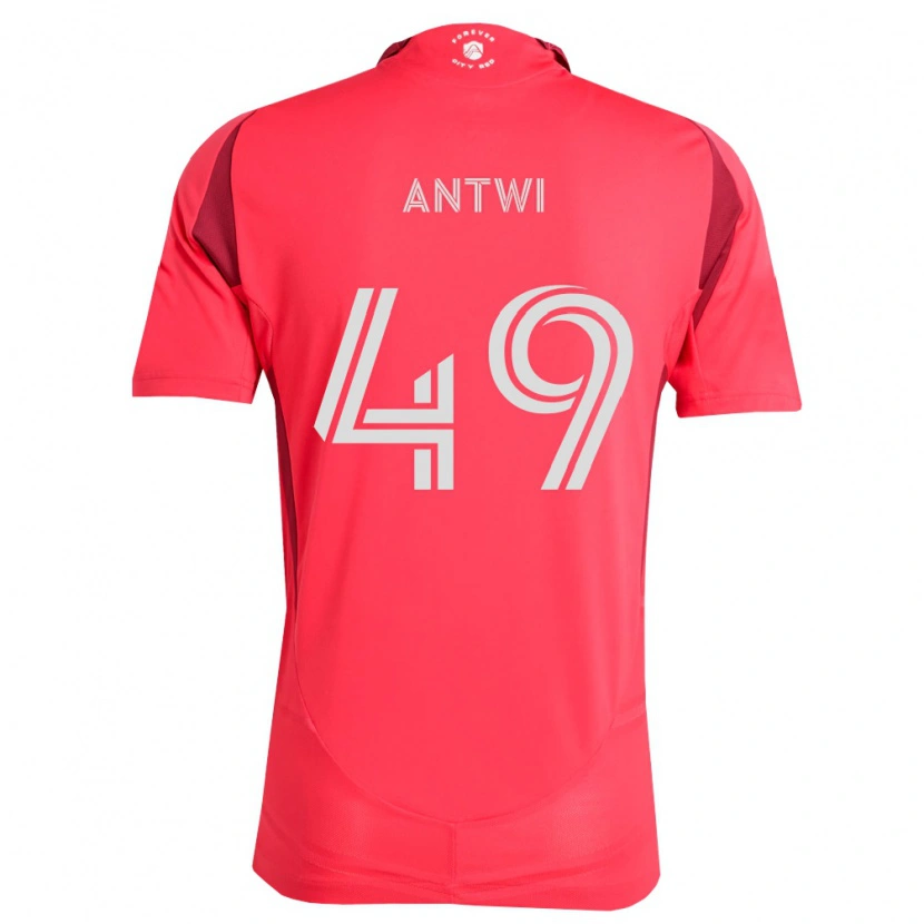Danxen Kobiety Seth Antwi #49 Karmazynowy Biały Domowa Koszulka 2026/27 Koszulki Klubowe