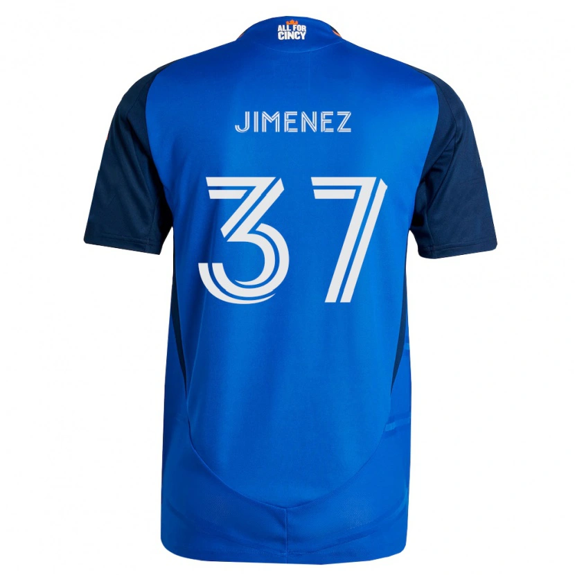 Danxen Kobiety Stiven Jimenez #37 Królewski Niebieski Pomarańczowy Domowa Koszulka 2026/27 Koszulki Klubowe