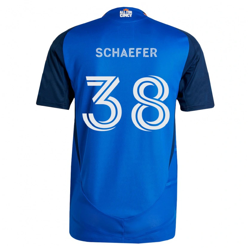 Danxen Kobiety Brian Schaefer #38 Królewski Niebieski Pomarańczowy Domowa Koszulka 2026/27 Koszulki Klubowe