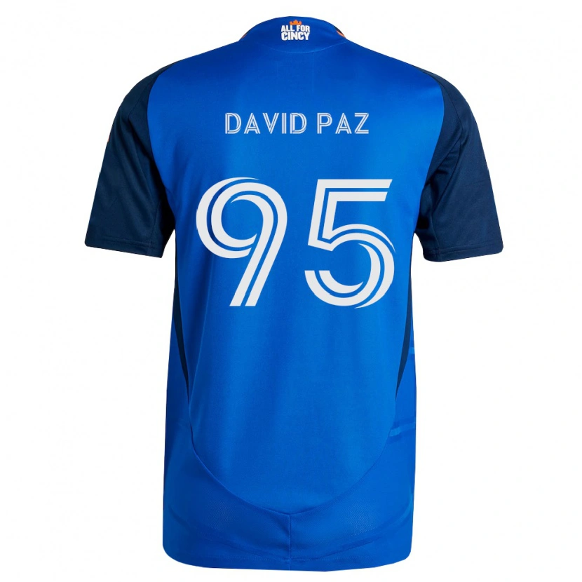 Danxen Kobiety David Paz #95 Królewski Niebieski Pomarańczowy Domowa Koszulka 2026/27 Koszulki Klubowe