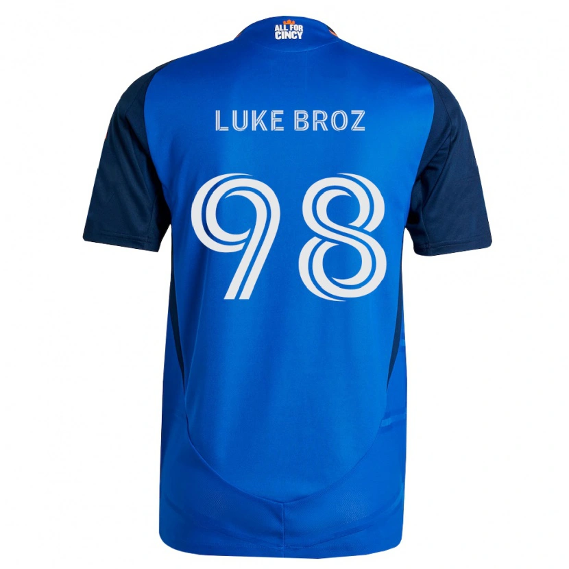 Danxen Kobiety Luke Broz #98 Królewski Niebieski Pomarańczowy Domowa Koszulka 2026/27 Koszulki Klubowe