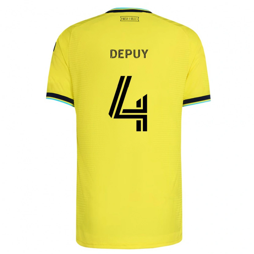 Danxen Kobiety Nick Depuy #4 Jasny Żółty Granatowy Domowa Koszulka 2026/27 Koszulki Klubowe