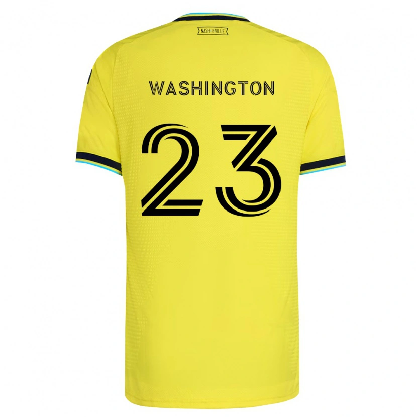 Danxen Kobiety Taylor Washington #23 Jasny Żółty Granatowy Domowa Koszulka 2026/27 Koszulki Klubowe