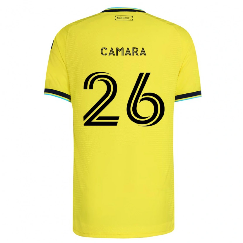 Danxen Kobiety Famara Camara #26 Jasny Żółty Granatowy Domowa Koszulka 2026/27 Koszulki Klubowe