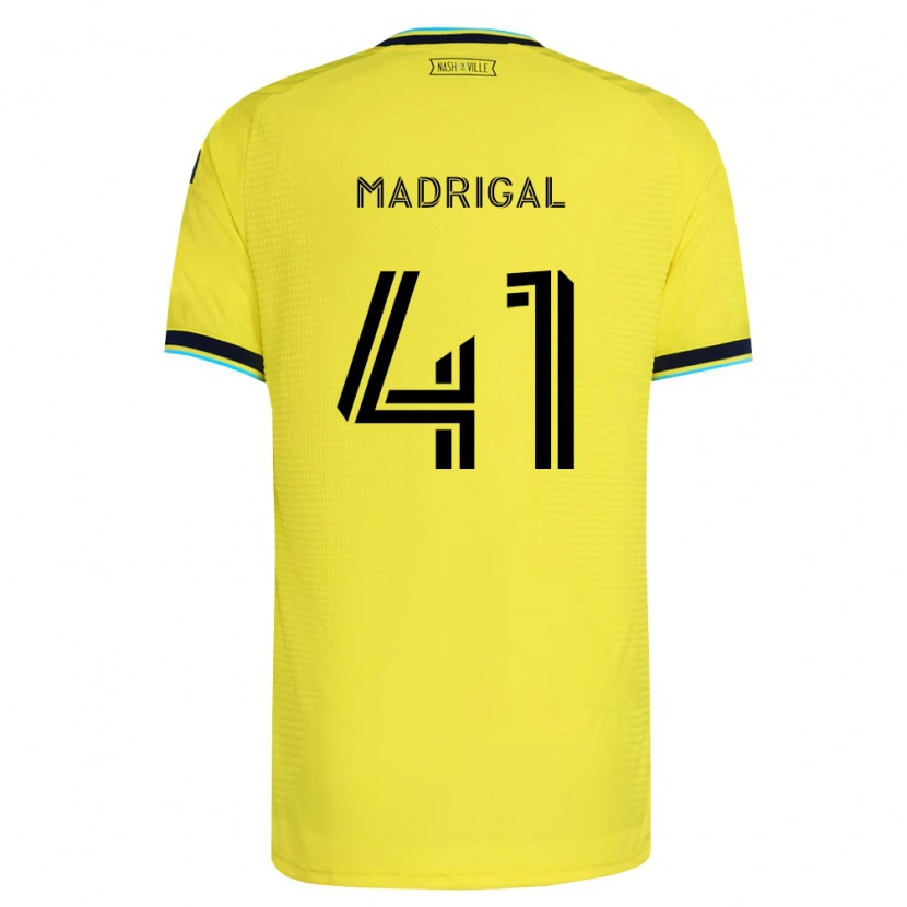 Danxen Kobiety Warren Madrigal #41 Jasny Żółty Granatowy Domowa Koszulka 2026/27 Koszulki Klubowe