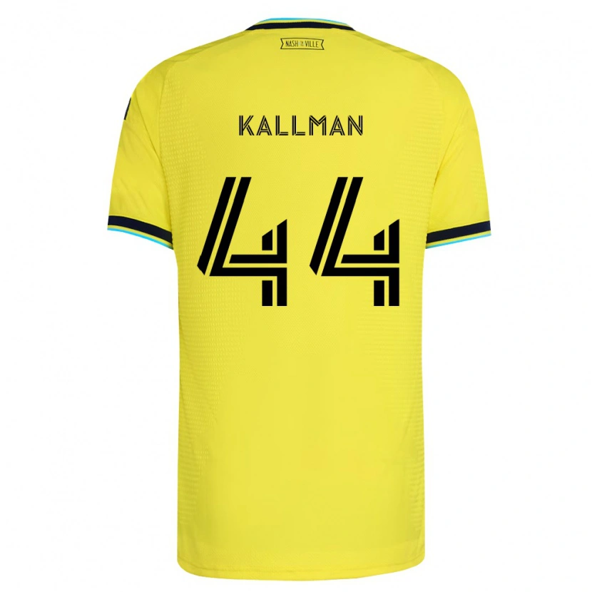 Danxen Kobiety Brent Kallman #44 Jasny Żółty Granatowy Domowa Koszulka 2026/27 Koszulki Klubowe