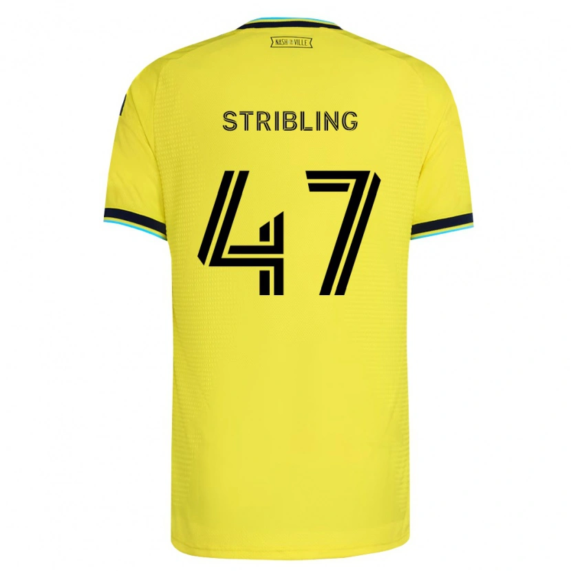 Danxen Kobiety Liam Stribling #47 Jasny Żółty Granatowy Domowa Koszulka 2026/27 Koszulki Klubowe