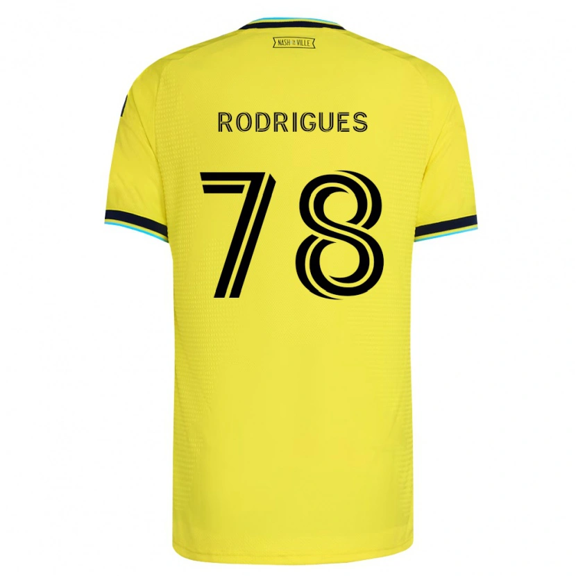 Danxen Kobiety Giuliano Rodrigues #78 Jasny Żółty Granatowy Domowa Koszulka 2026/27 Koszulki Klubowe
