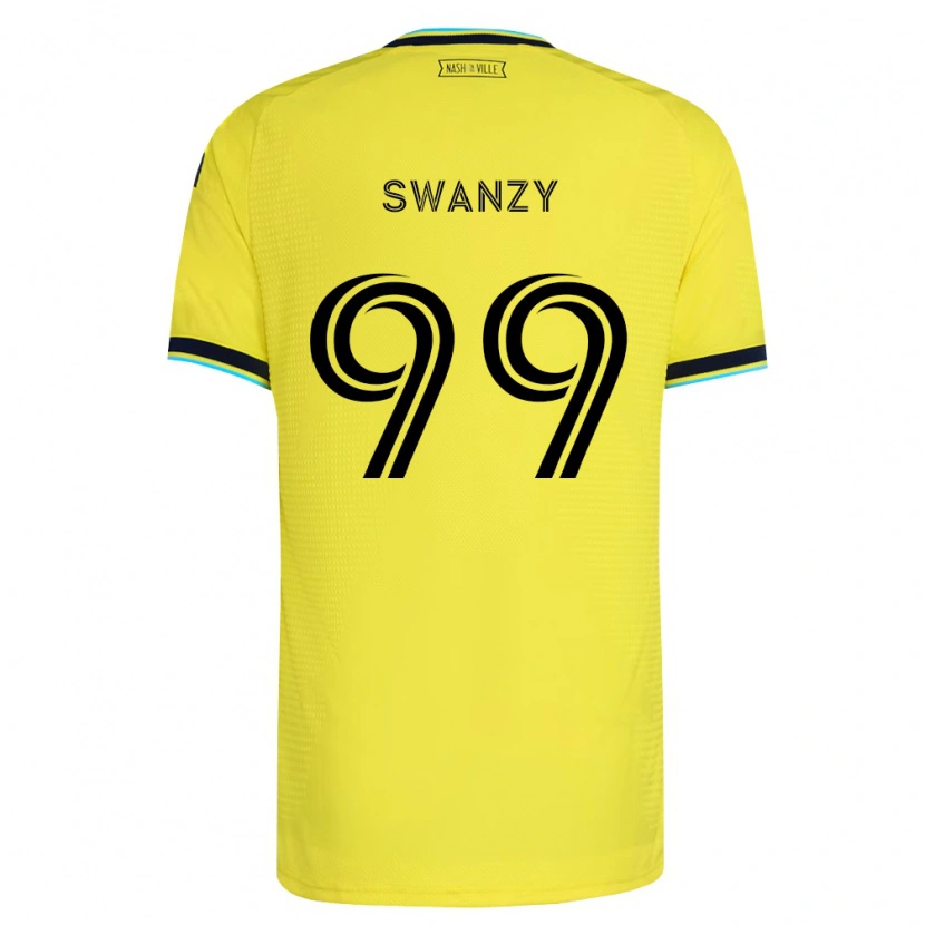 Danxen Kobiety Joshua Swanzy #99 Jasny Żółty Granatowy Domowa Koszulka 2026/27 Koszulki Klubowe