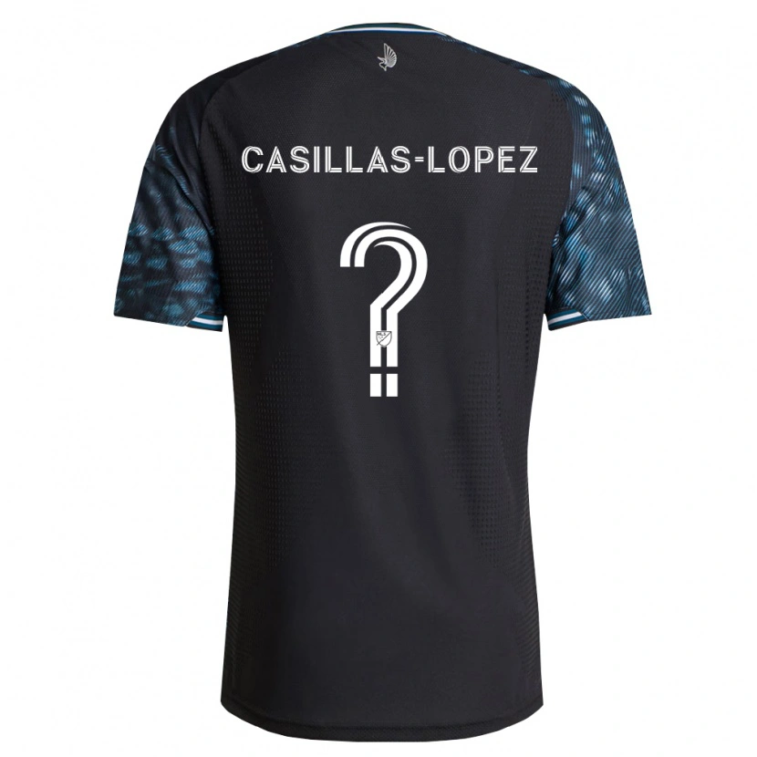 Danxen Kobiety Carlos Casillas-Lopez #0 Czarny Biały Domowa Koszulka 2026/27 Koszulki Klubowe