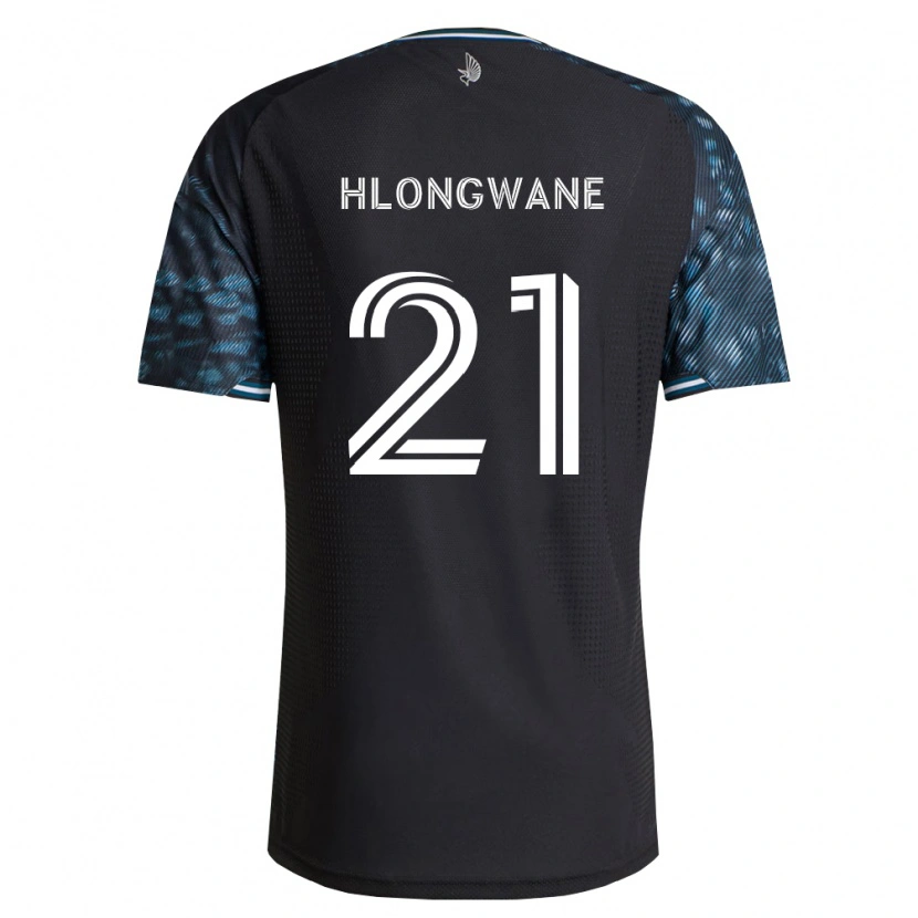 Danxen Kobiety Bongokuhle Hlongwane #21 Czarny Biały Domowa Koszulka 2026/27 Koszulki Klubowe