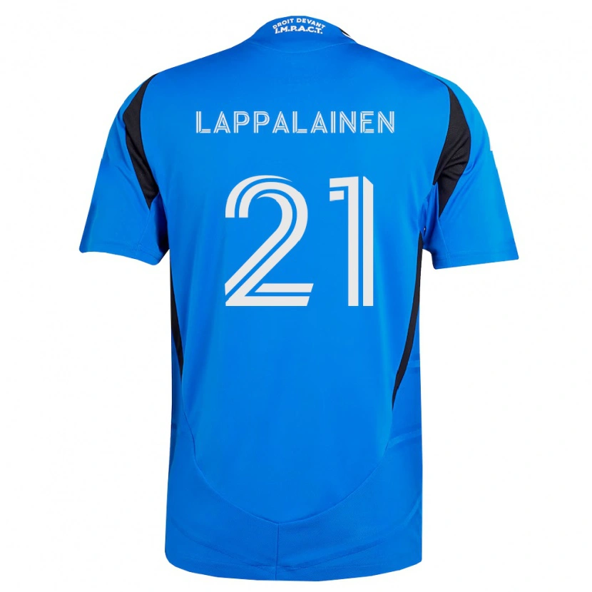 Danxen Kobiety Lassi Lappalainen #21 Niebieski Biały Czarny Domowa Koszulka 2026/27 Koszulki Klubowe
