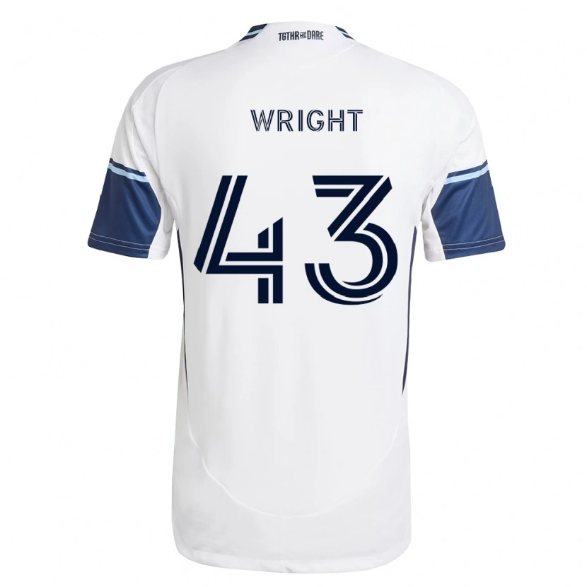 Danxen Kobiety Trevor Wright #43 Biały Królewski Niebieski Domowa Koszulka 2026/27 Koszulki Klubowe