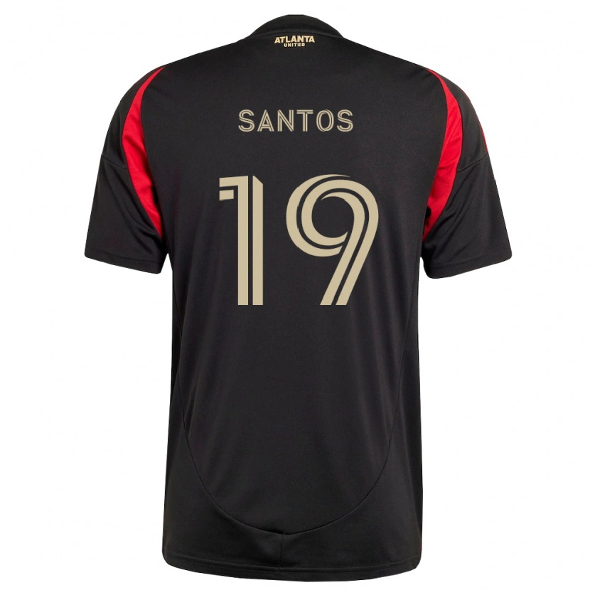 Danxen Kobiety Sergio Santos #19 Czarny Czerwony Domowa Koszulka 2026/27 Koszulki Klubowe