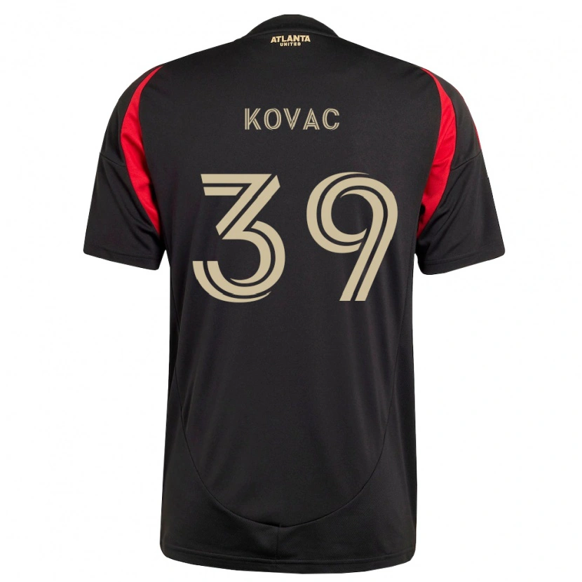 Danxen Kobiety Arif Kovac #39 Czarny Czerwony Domowa Koszulka 2026/27 Koszulki Klubowe